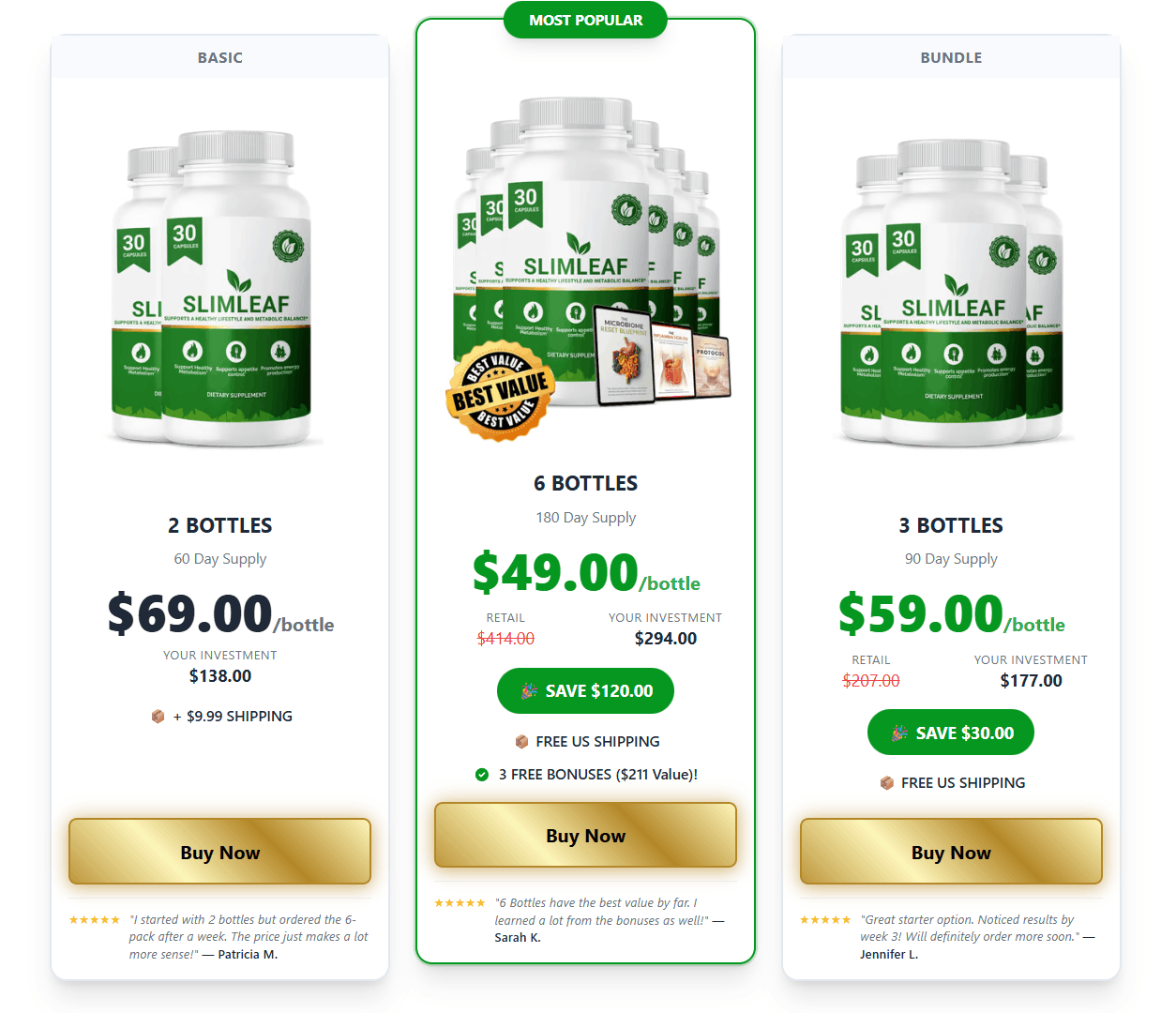 SlimLeaf discounts